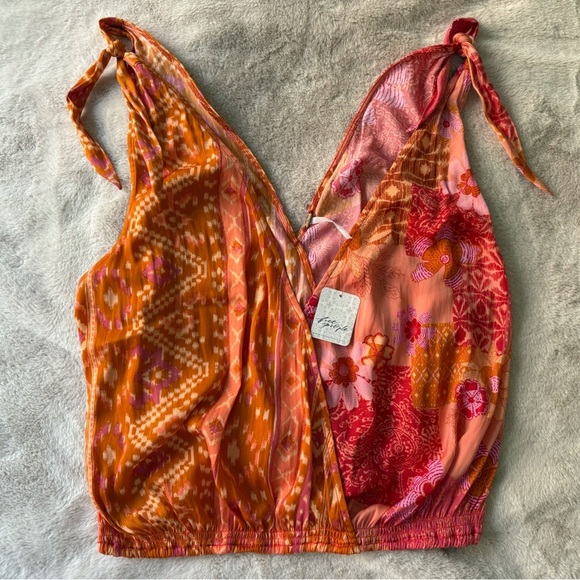 NWT Free People Tied to You Tank Lemonade Combo Size S - Picture 9 of 11